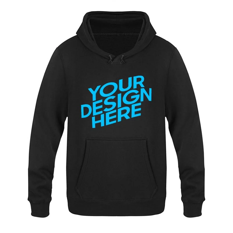 Sweat à capuche Gildan avec poche personnalisé avec photo logo (impression frontale / estampé à chaud)