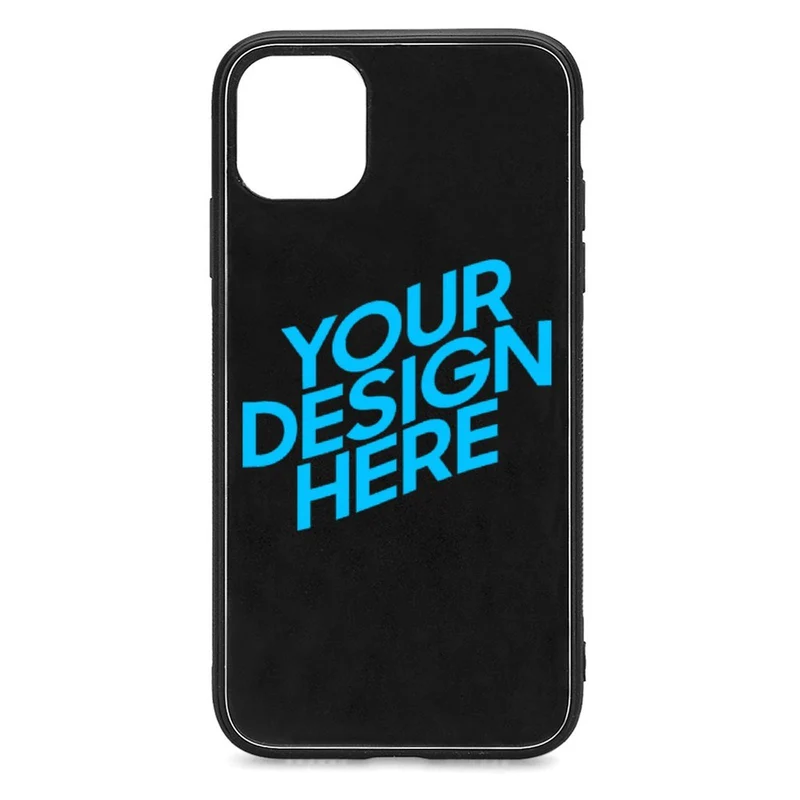 Coque/ étui téléphone Apple en verre iPhone11 impression personnalisé avec photo texte logo motif