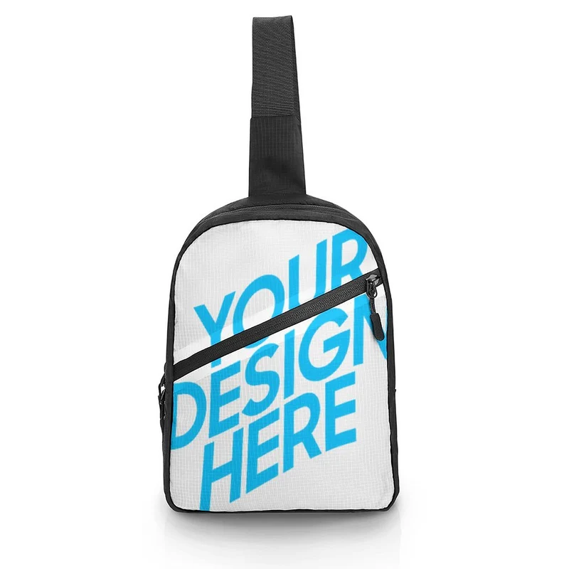 Sac de poitrine pliable A004 personnalisé avec photo et logo pour femme et homme
