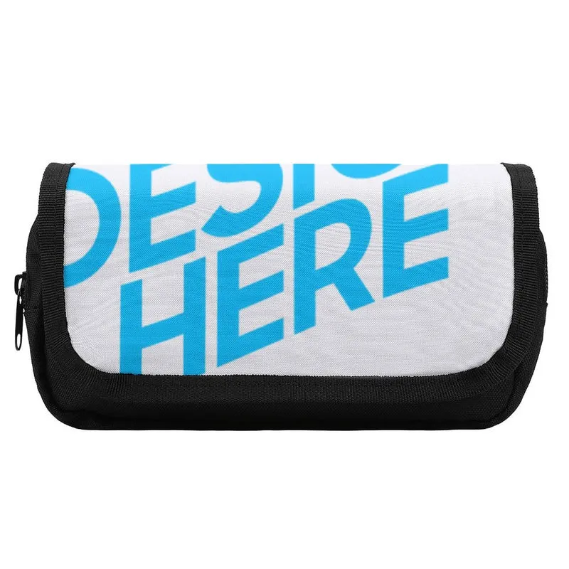 Trousse stylo / sac à stylo en tissu personnalisée avec logo photo motif texte