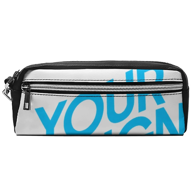 Trousse / sac à stylo / petit sac à cosmétique personnalisé avec photo logo motif texte
