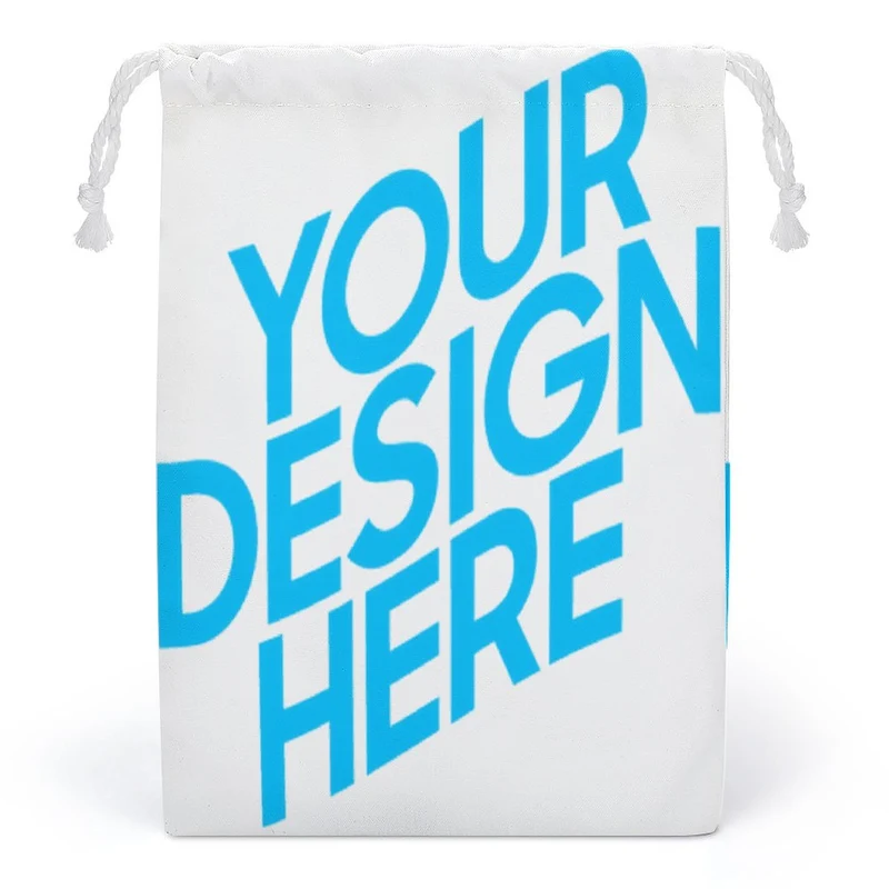 Sac de rangement en toile avec cordon de serrage personnalisé avec photo texte (Impression recto-verso)