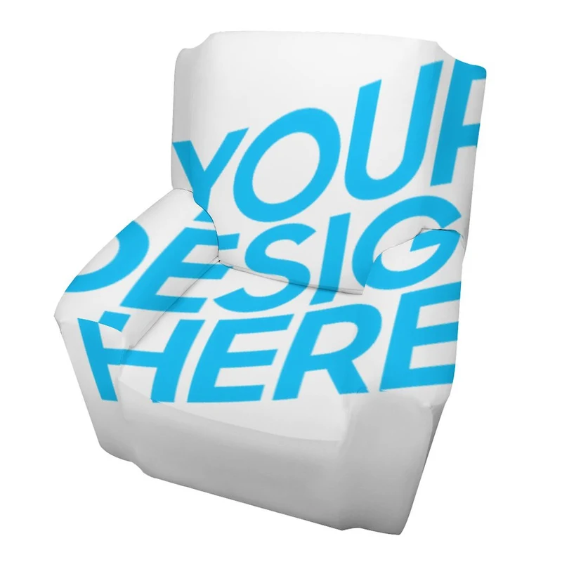 Housse de fauteuil/canapé une palce impression personnalisé avec motif photo logo texte