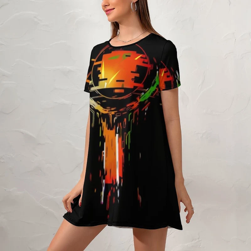 Short sleeved dress for women-Customer customization