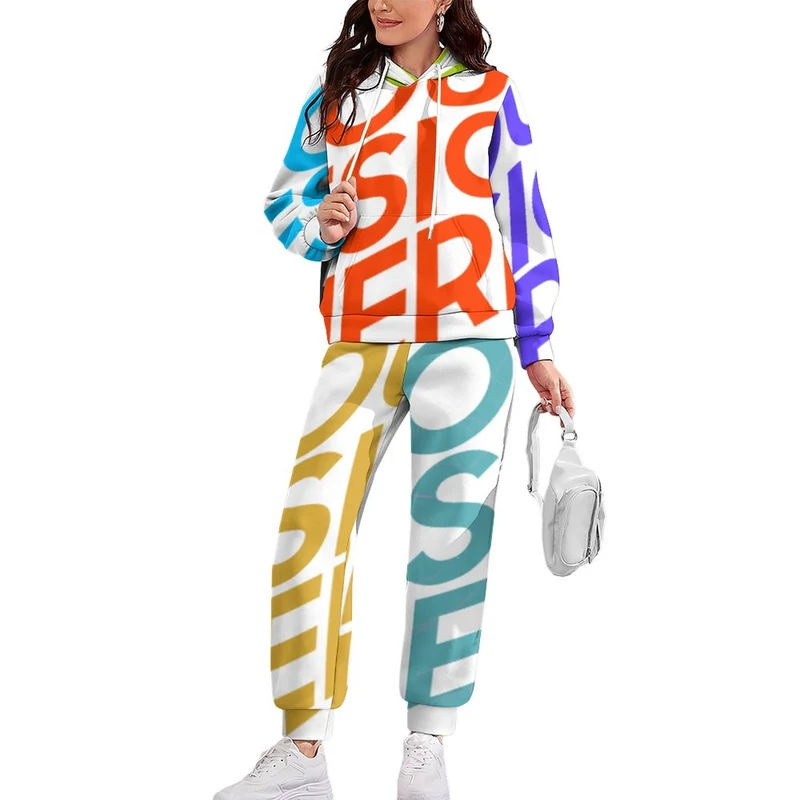 Impression des multi-images costume ensemble sweat jogging Grande taille femme 4T03 personnalisé avec motif photo logo texte