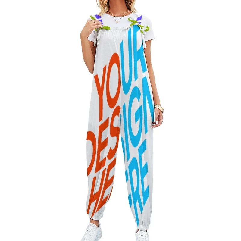 Combinaison Jumpsuit Ample Femme RP personnalisée avec photo image logo texte motif (impression des multi-images)