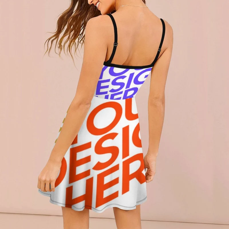 NZ002 robe à bretelles sexy pour femmes Personnalisé avec photo et logo (Conception multi-images)