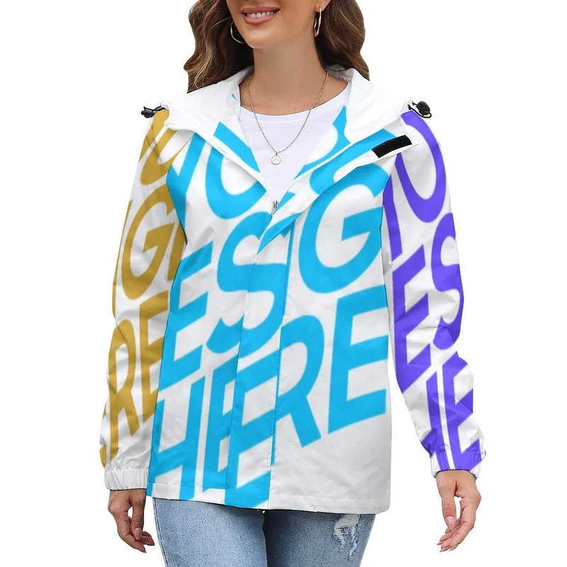 Veste zippée / sweat zippé / sweat à capuche zippé femme A541 personnalisé avec photo logo motif texte