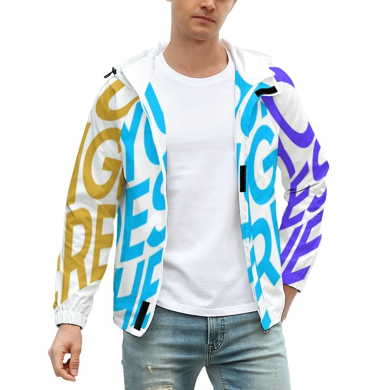 Impression des multi-images veste ample homme originale A541 personnalisé avec photo motif logo texte
