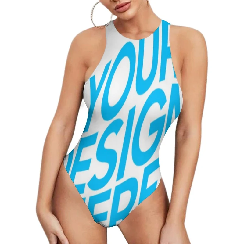 Combinaison body stringbody femme moderne originale NZ057 personnalisé avec photo image logo motif texte (impression des multi-images)
