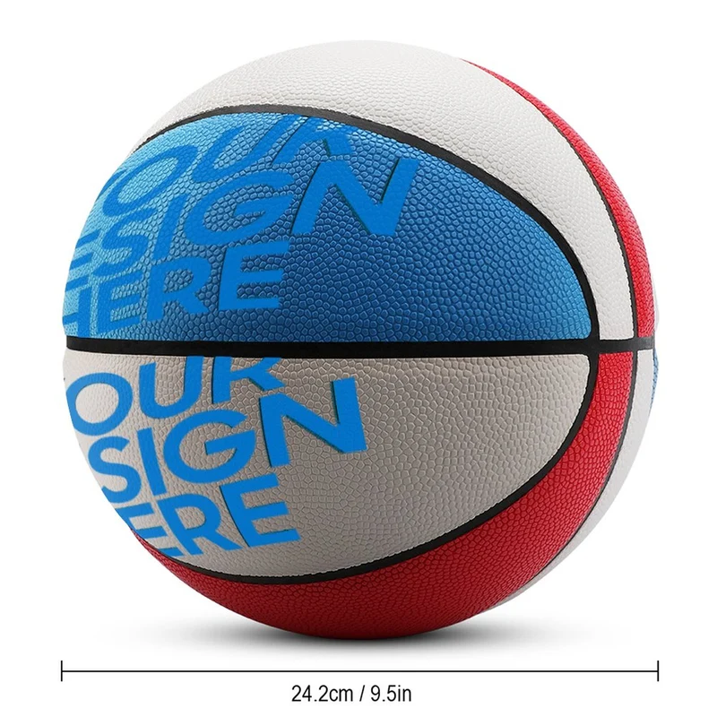 Impression d’image unique Basketball en cuir JJ0526003 sport personnalisée avec logo photo motif texte