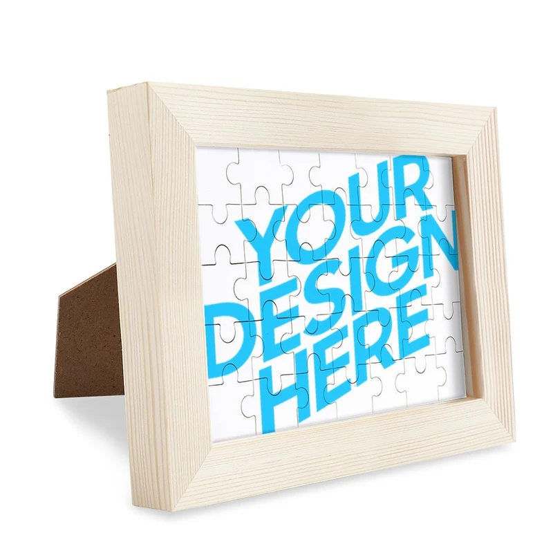 Cadre de puzzle (version horizontale) GY0907010 personnalisé avec Texte, Photo, Image, Logo