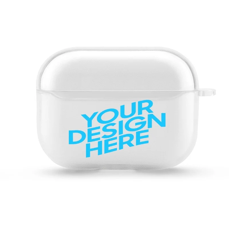 Étui Coque Bluetooth Apple AirPods Pro 3e génération transparent personnalisé avec motif logo image texte