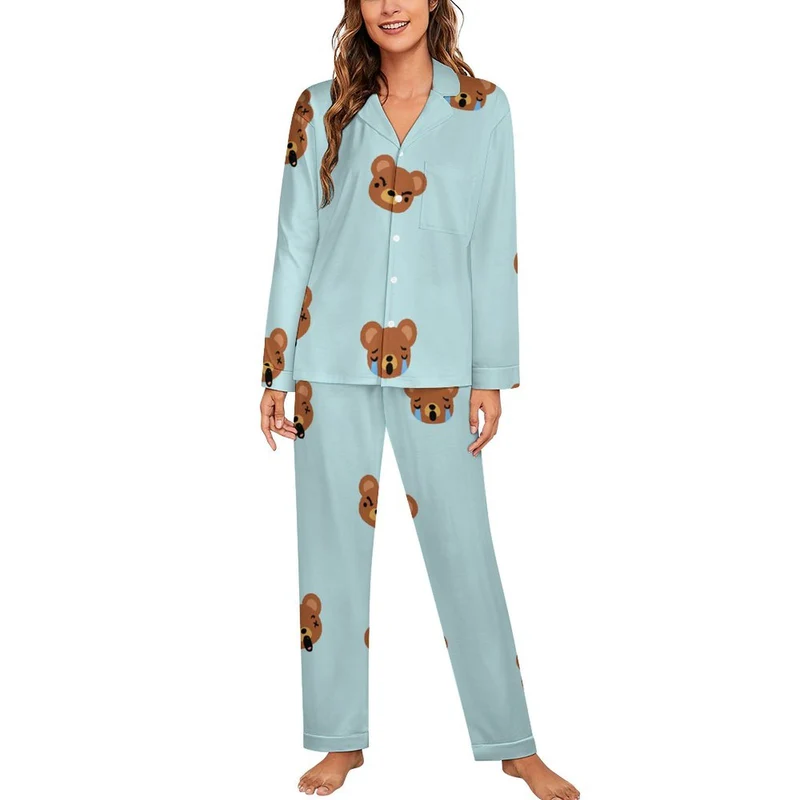 Ensemble Pyjama Personnalisé Femme | Style Col Cubain & Photo