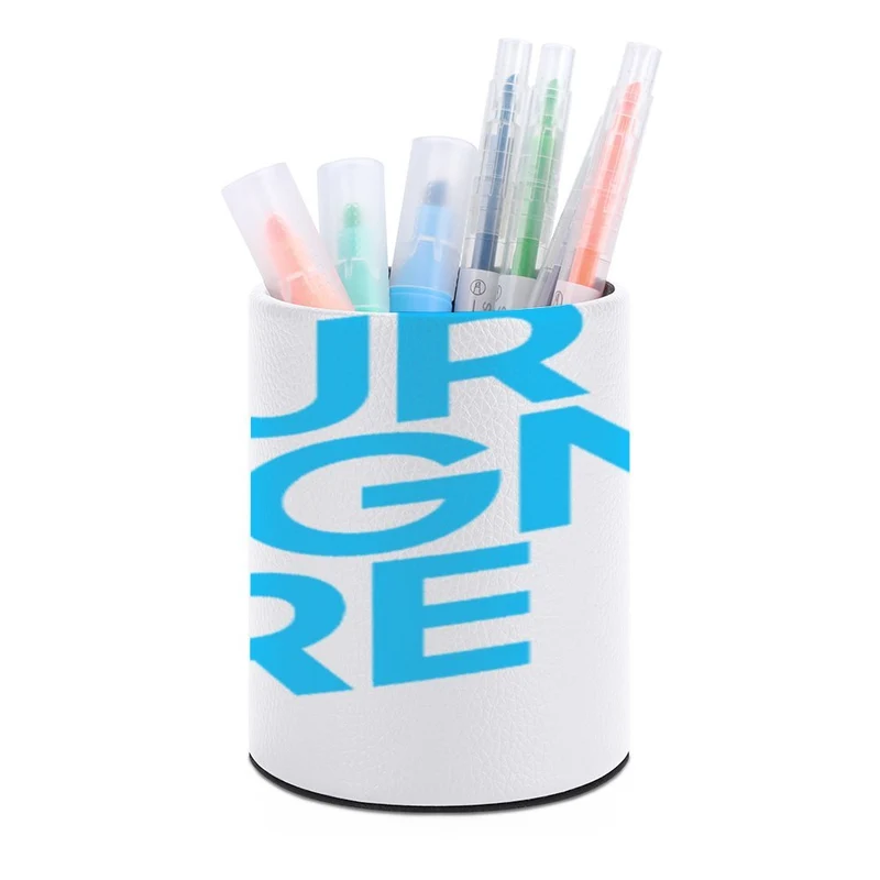 Porte-stylo rond en cuir BG1613009 Personnalisé avec photo et image