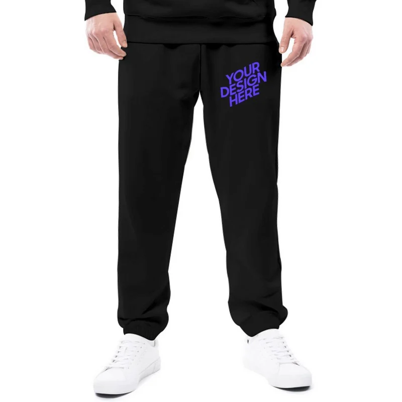 Pantalon de survêtement homme (estampé à chaud) personnalisé avec photo image et logo
