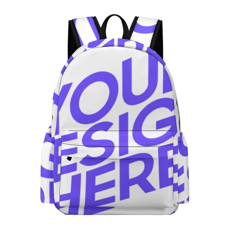 Sac à dos d'école en tissu oxford sac d'école sac à dos de voyage pour garçons / filles personnalisé avec photo motif texte