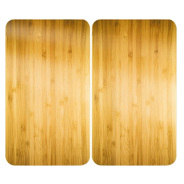 2 couvre-plaques protection motifs bois Wenko by Maximex