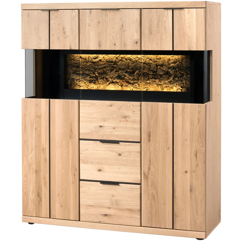 Vitrine en chêne NAPOLI 22 | LoftStory