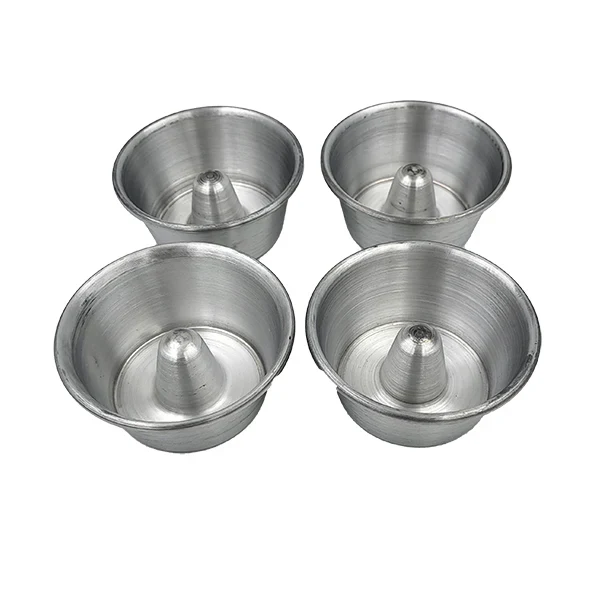 4 mini moules à savarin aluminium 8 cm
