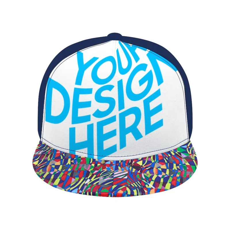 Casquette/Chapeau de baseball plate en caoutchouc de couleur Adulte Ados FS0809011 impression personnalisé avec photo logo texte motif