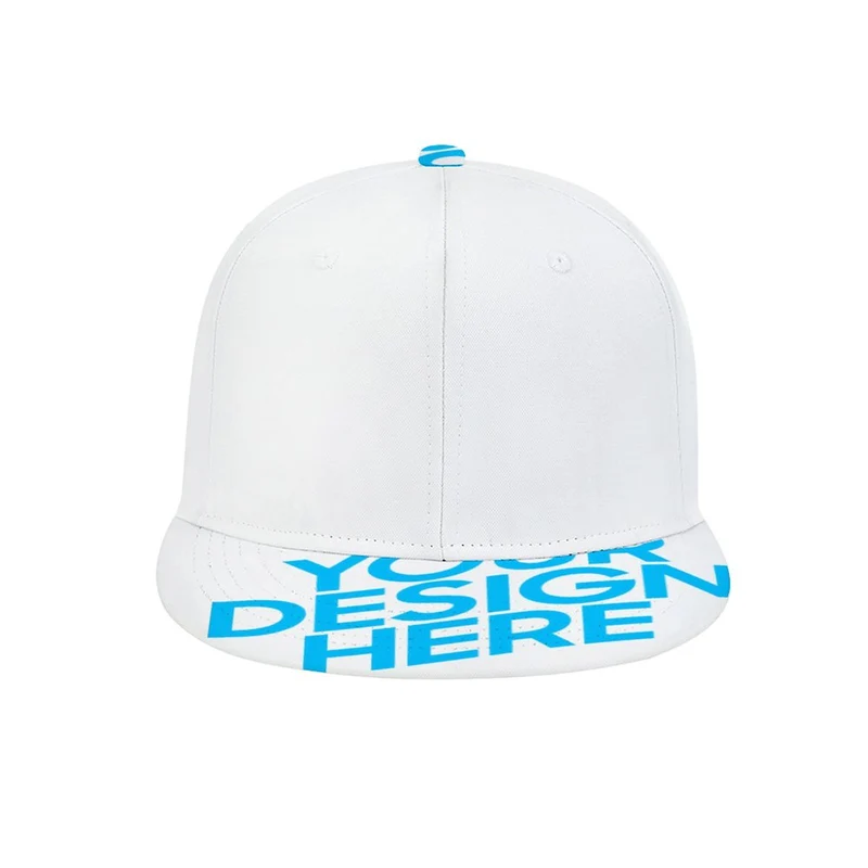 FS0809012 Casquette de baseball personnalisée en caoutchouc plat tout imprimé pour adulte (motif sans miroir)