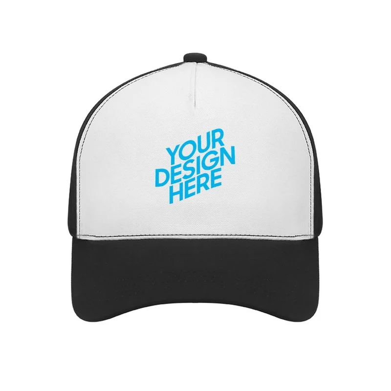 Casquette de baseball originale en caoutchouc plié FS0809019 impression personnalisée avec motif photo texte logo