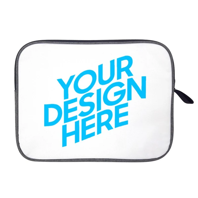 Sac personnalisé en cachemire pour ordinateur portable avec prénom photo texte logo