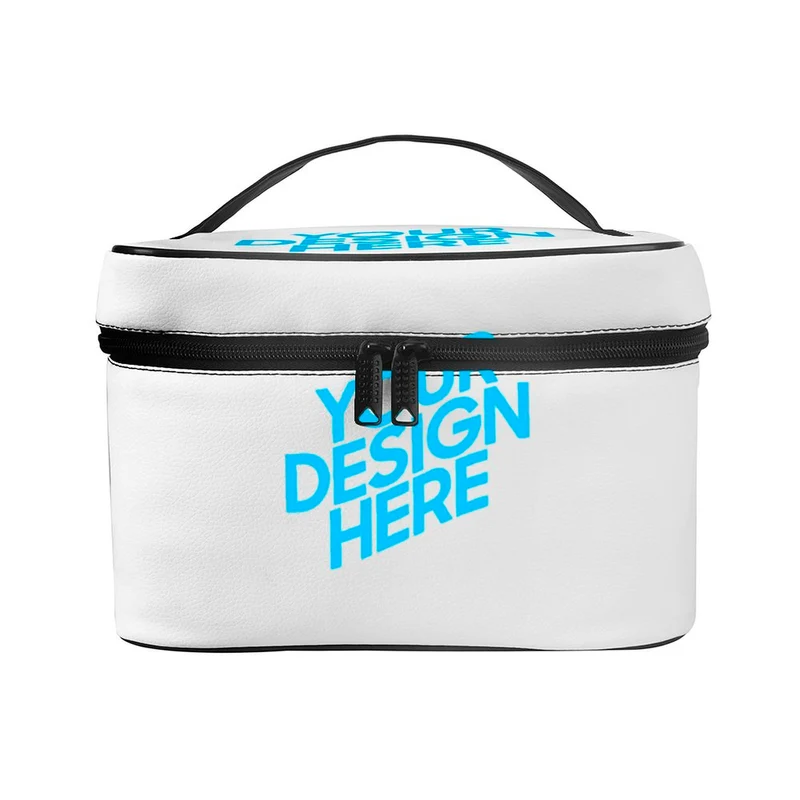 Trousse de maquillage / Sac de toilette / Sac de rangement original personnalisé avec photo logo motif texte