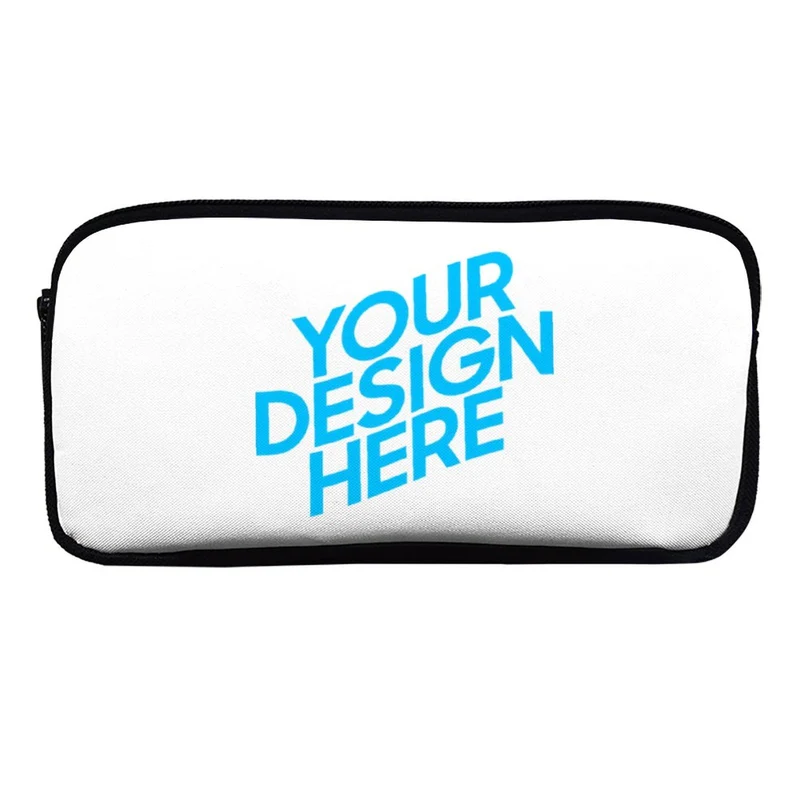 Trousse à crayons / Trousse de maquillage / Sac cosmétique pour femme étudiant personnalisée avec photo logo motif texte