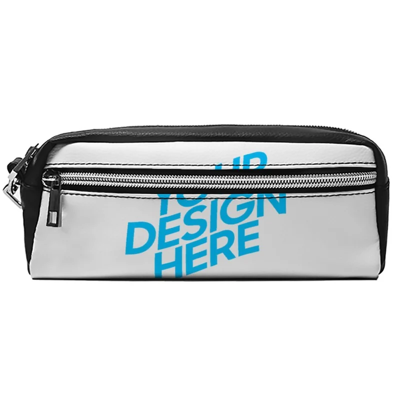 Trousse à crayons trousse de maquillage petit avec design symétrique personnalisée avec photo logo motif texte