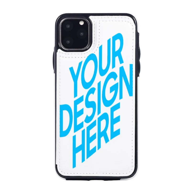 Coque / Housse TPU Cuir Etui Portefeuille Rabat iPhone 11 Pro Max personnalisée avec photo