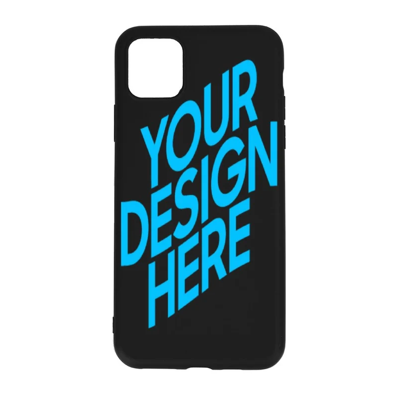 Coque TPU noir transparent iPhone 11 Pro Max design unique 3C0705049 impression personnalisé avec motif texte photo logo
