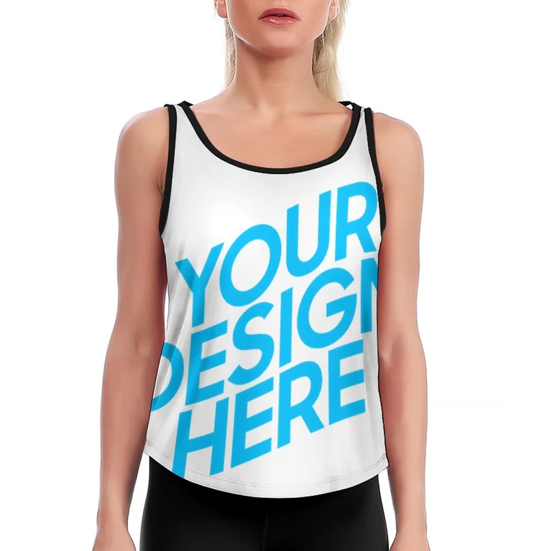 Débardeur de yoga Femme Décontracté YJ006 personnalisé avec motif photo logo texte