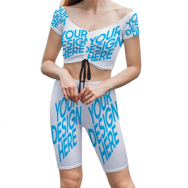 Ensemble de yoga/haut leggings de yoga sport Femme Y03 impression personnalisé avec image logo motif texte