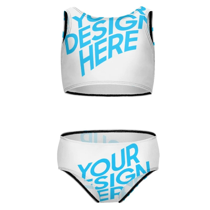 Maillot de bain tankini fille NT013 personnalisé et design avec vos photos/photos ou nom