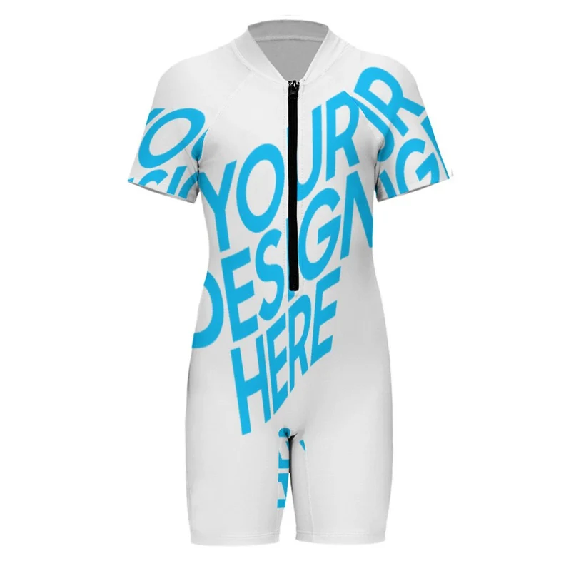 Maillot de bain / combinaison de surf une pièce pour fille NT001 personnalisé avec photo image logo motif texte