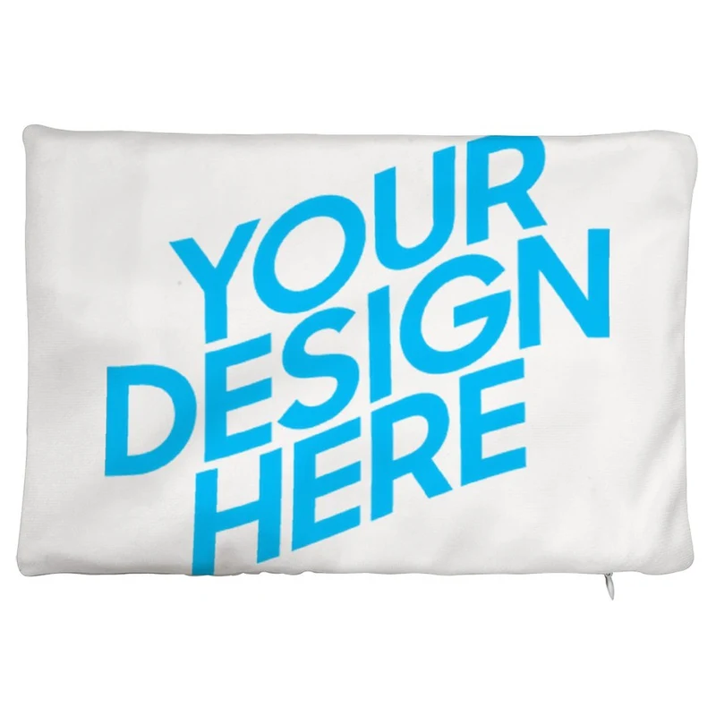 Taie d'oreiller personnalisée en peluche (impression recto)(20 × 30 cm)