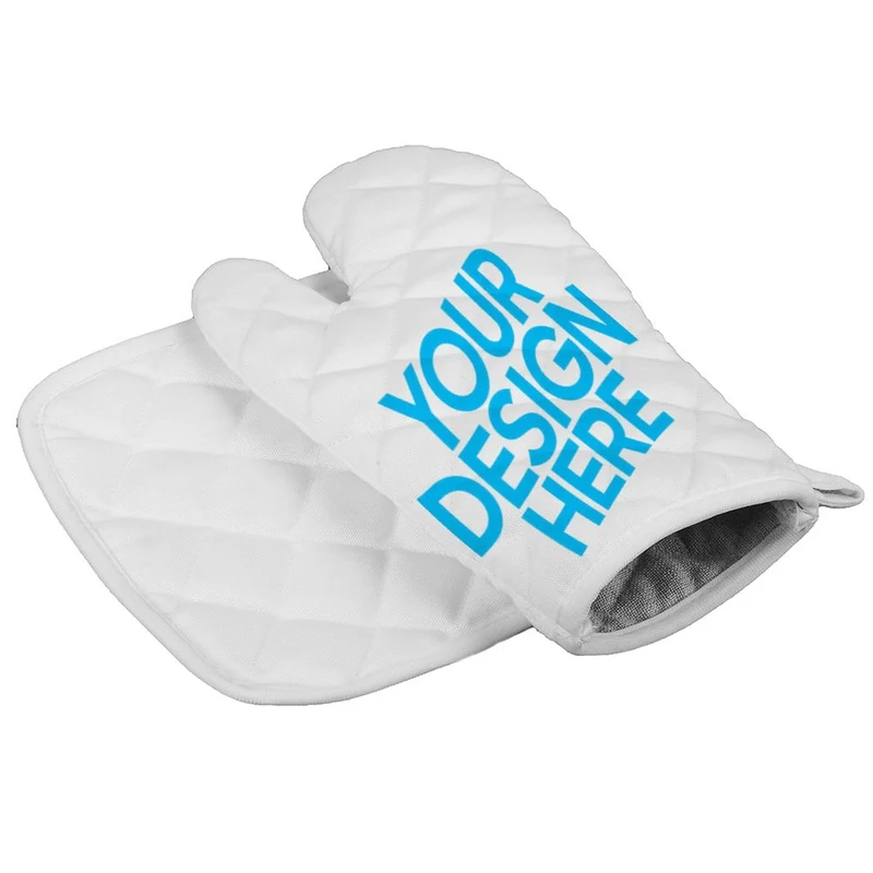 Combinaison de gants isolants Cuisine Polyester impression personnalisée avec photo logo motif texte