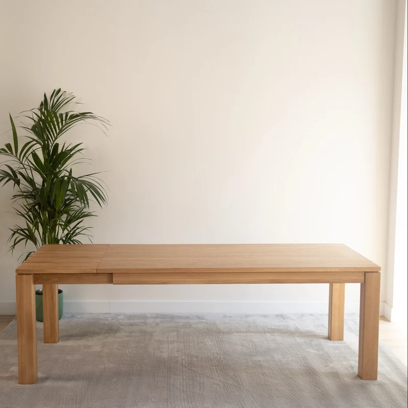 Table de salle à manger à rallonges en chêne massif LUX 2020 | VESKOR