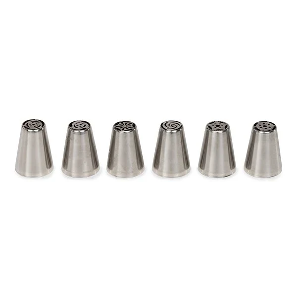 6 douilles fleur en inox Patisse