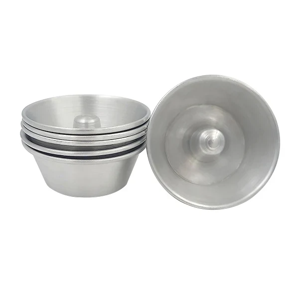 6 mini moules à savarin aluminium 8 cm
