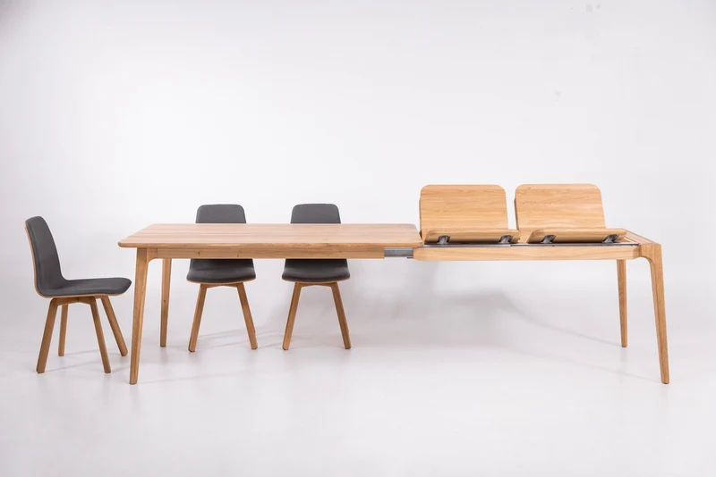 Table à manger extensible en chêne massif TOKIO | VESKOR