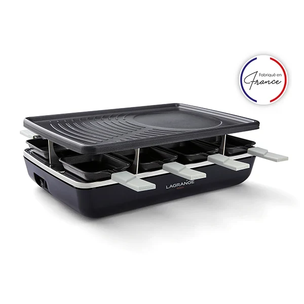 Appareil à raclette Elément gris noir 1200 W Lagrange