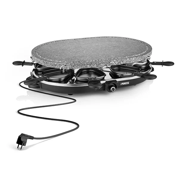 Appareil à raclette et pierre à cuire ovale 1200 W Princess