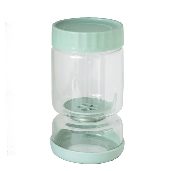 Bocal à cornichons en verre avec séparateur silicone 900 ml Pebbly