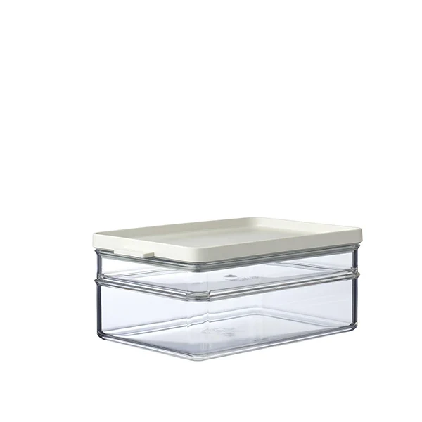Boite de conservation 2 compartiments blanche Mepal