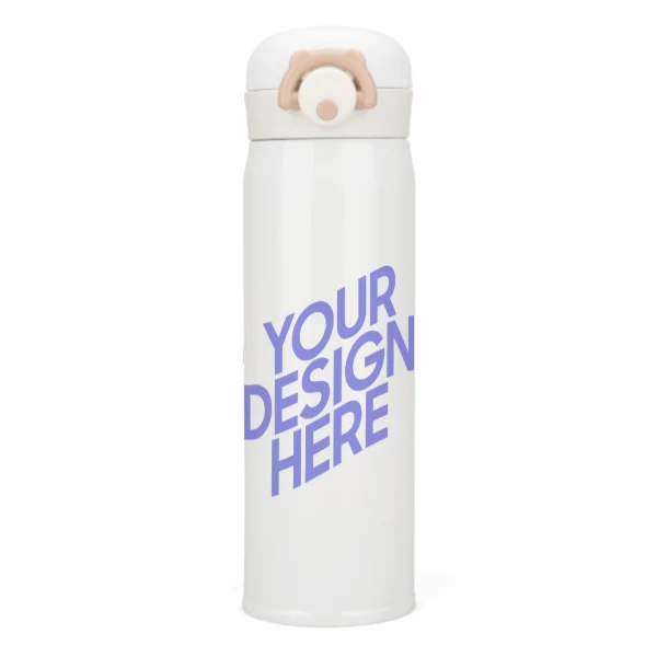 Bouteille d'eau Chaude thermos / d'isolation en Acier Inoxydable (350ml) personnalisée avec photo logo motif texte