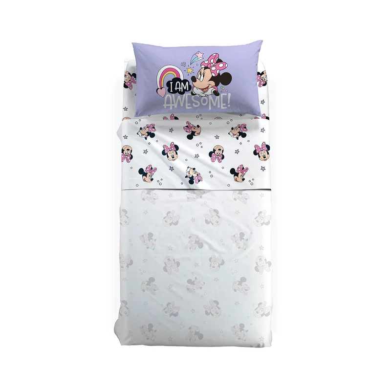 Completo Lenzuola minnie boom in Cotone