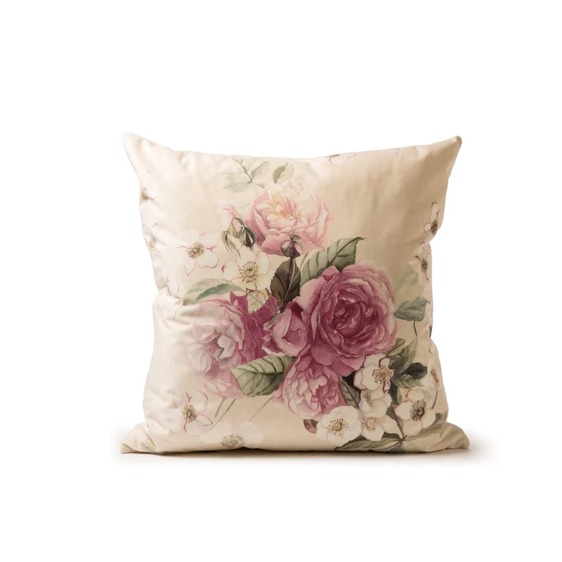 Cuscino arredo millefiori Bouquet in Velluto 300 gr